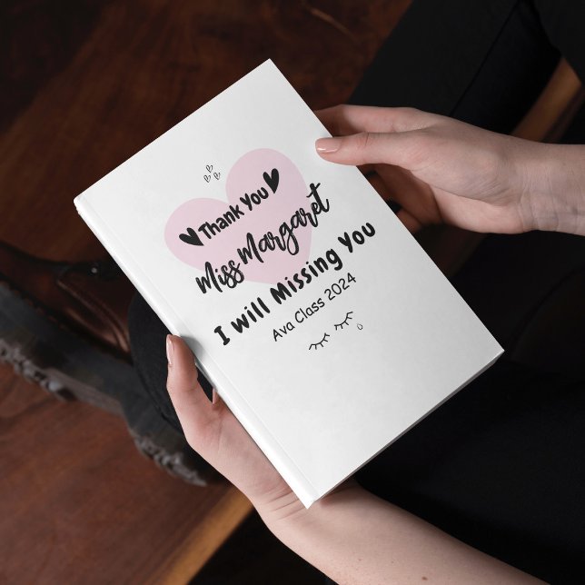 Teacher Appreciation Thank You School Custom Notepad (Creator Uploaded)