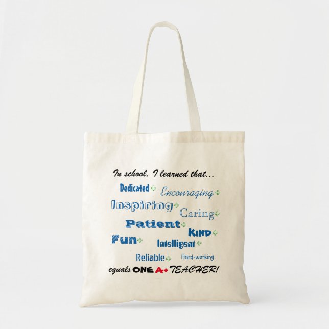 Teacher Appreciation Tote Bag (Front)