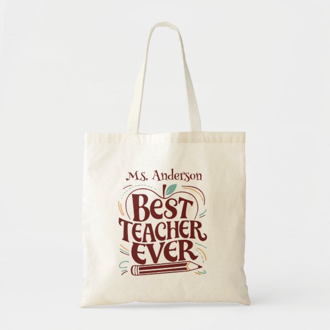 Teacher Appreciation Tote Bags (Front)