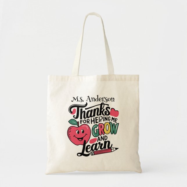 Teacher Appreciation Tote Bags (Front)