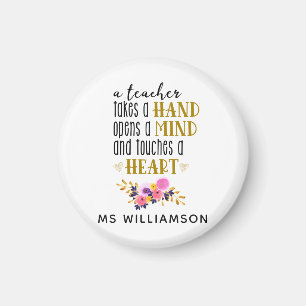 Teacher Appreciation Typography Custom  Magnet