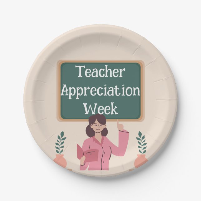 Teacher Appreciation Week  Paper Plate (Front)