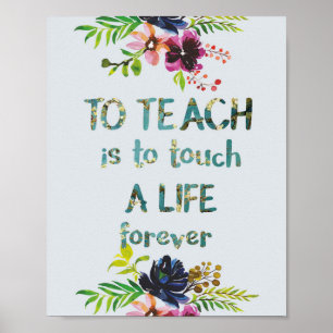 Teacher Appreciation Week Teacher Quote Typography Poster