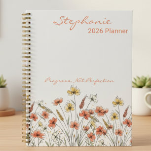 Teacher Appreciation Wildflower Botanical Floral Planner