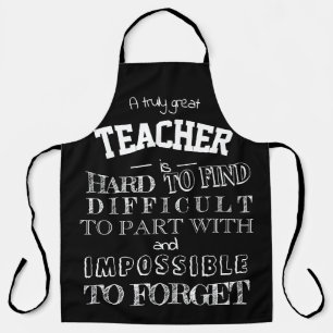 Teacher apron script thank you Appreciation Gift
