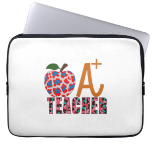 Teacher Art Apple A Plus Teacher Laptop Sleeve