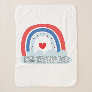 Teacher Art Best Teacher Ever Sherpa Blanket