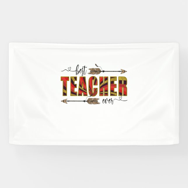 Teacher Art Best Teacher Evers Banner (Horizontal)