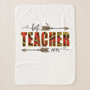 Teacher Art Best Teacher Evers Sherpa Blanket