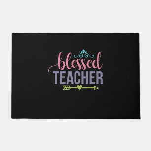 Teacher Art Blessed Teacher Doormat