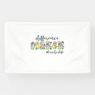 Teacher Art Difference Make Teacher Life Banner