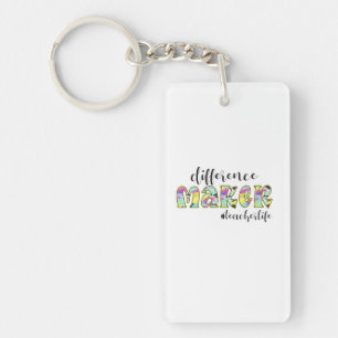 Teacher Art Difference Make Teacher Life Key Ring