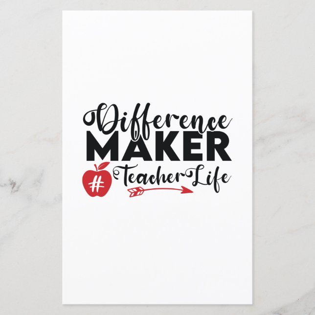 Teacher Art Difference Maker Teacher Life (Front)