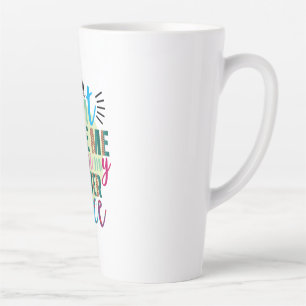 Teacher Art Do Not Make Me Use My Teacher Voice Latte Mug