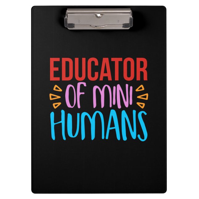 Teacher Art Educator Of Mini Human Clipboard (Front)