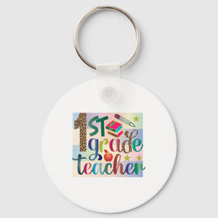 Teacher Art First Grade Teacher Key Ring