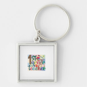 Teacher Art First Grade Teacher Key Ring