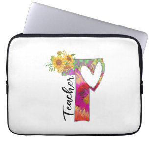 Teacher Art Flower Teacher Laptop Sleeve