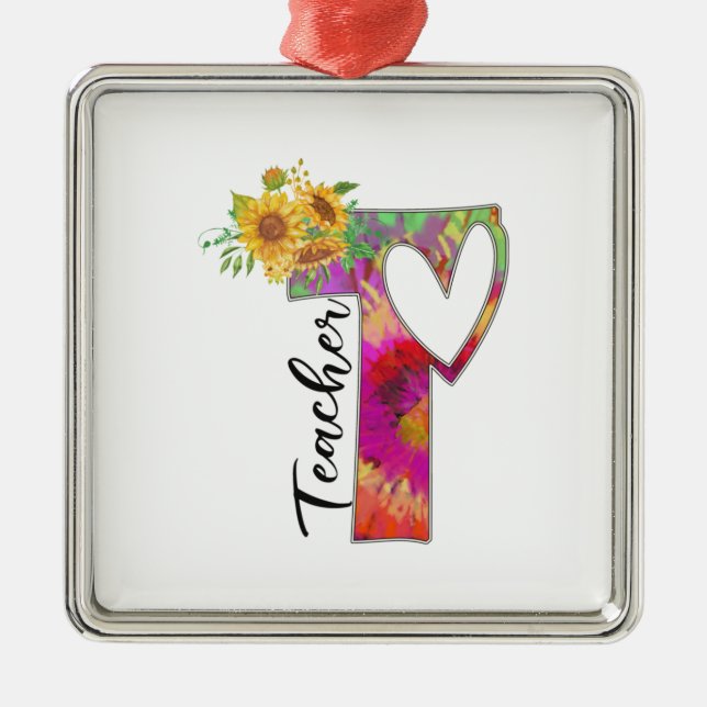 Teacher Art Flower Teacher Metal Tree Decoration (Front)