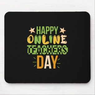 Teacher Art Happy Online Teacher Day Mouse Mat