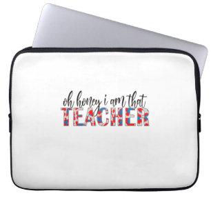 Teacher Art I Am That Teacher Laptop Sleeve