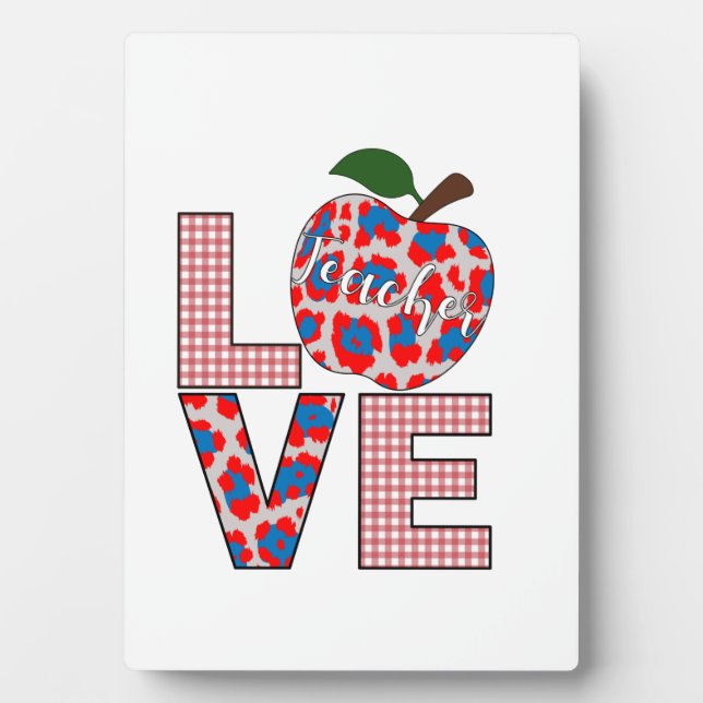 Teacher Art Love Teaching Plaque (Front)