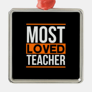 Teacher Art Most Loved Teacher Metal Tree Decoration