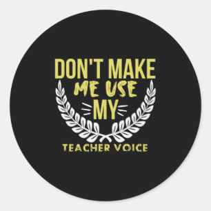Teacher Art My Teacher Life Classic Round Sticker