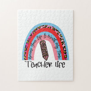 Teacher Art My Time Teacher Life Jigsaw Puzzle