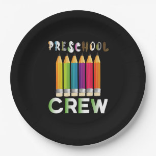 Teacher Art Preschool Crew Teacher Paper Plate