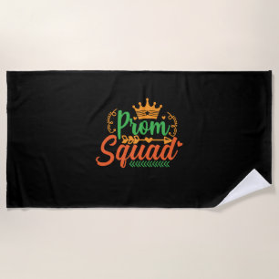 Teacher Art Prom Squad Beach Towel