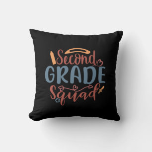 Teacher Art Second Grade Squad Cushion