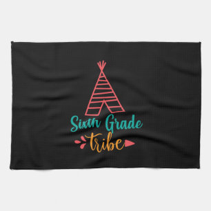 Teacher Art Sixth Grade Tribe Tea Towel