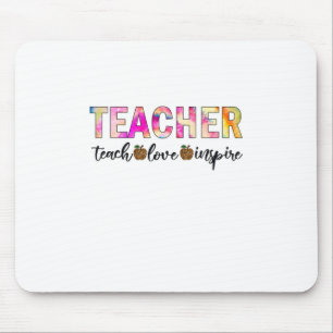 Teacher Art Teach Love Inspire Mouse Mat