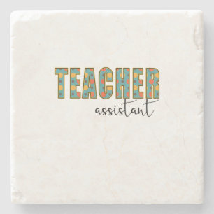Teacher Art Teacher Assistant Stone Coaster