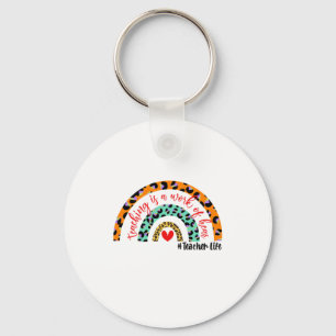 Teacher Art Teaching Is A Work Of Heart Key Ring
