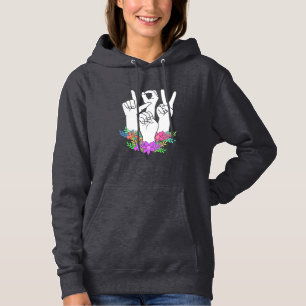 Teacher ASL Hand Sign Hoodie