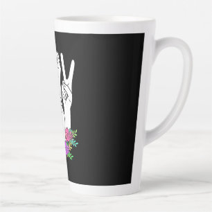 Teacher ASL Hand Sign Latte Mug