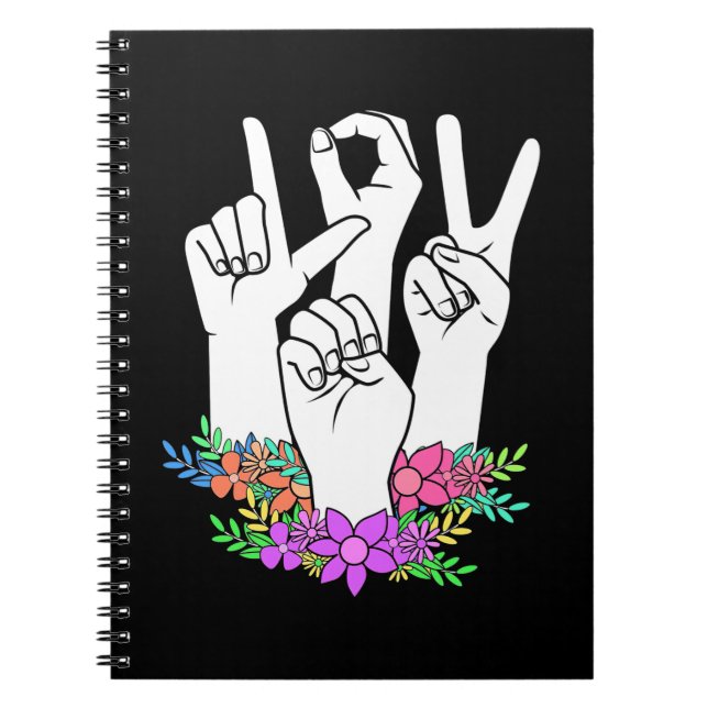 Teacher ASL Hand Sign Notebook (Front)