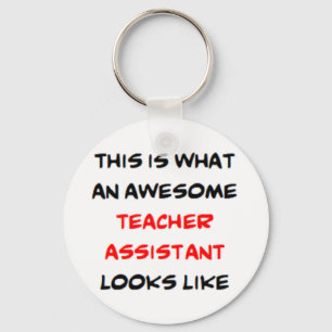 teacher assistant, awesome key ring