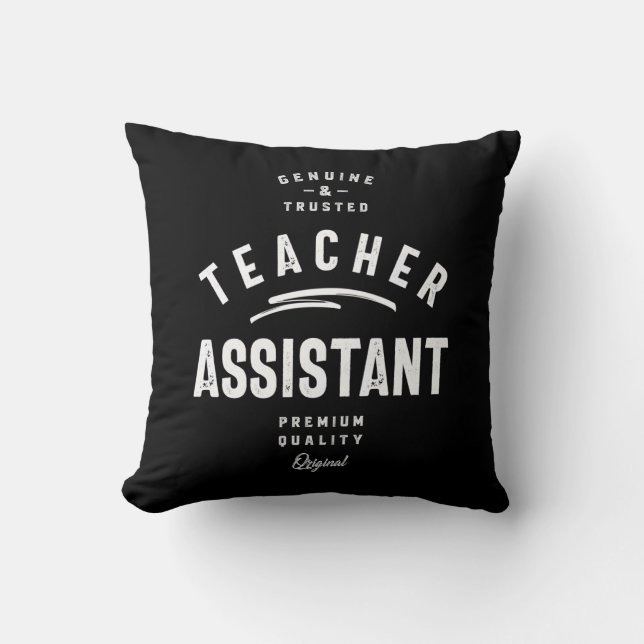 Teacher Assistant Job Title Gift Cushion (Front)