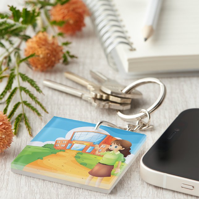 Teacher At School Keychain (Creator Uploaded)