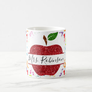 Teacher Back to School Apple Coffee Mug