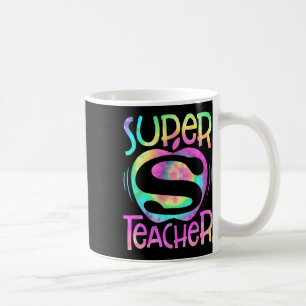 Teacher Back To School Apple Tie Dye Funny First D Coffee Mug