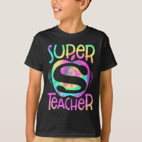 Teacher Back To School Apple Tie Dye Funny First D
