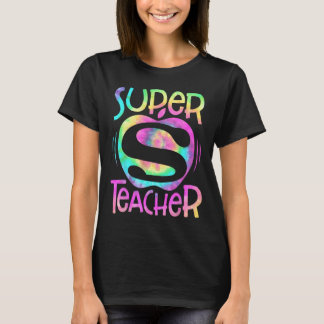 Teacher Back To School Apple Tie Dye Funny First D T-Shirt