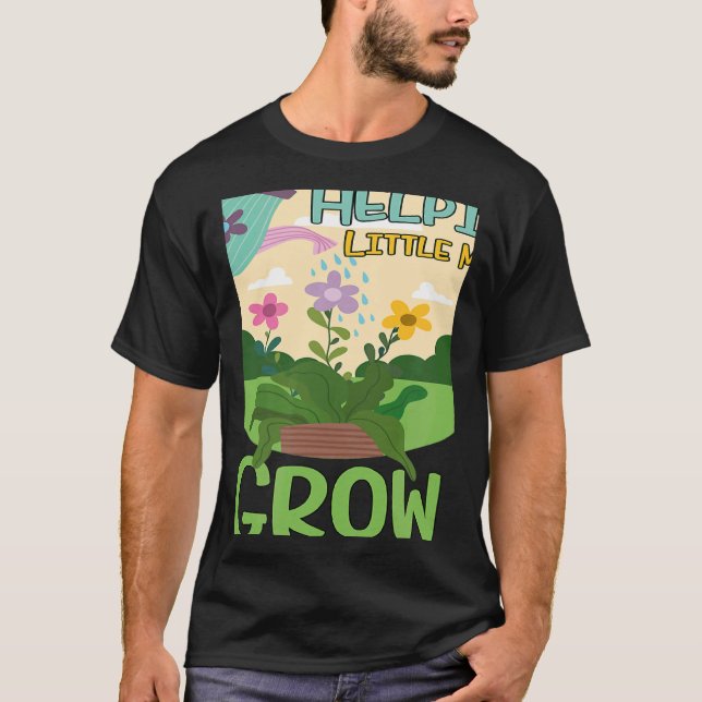 Teacher Back To School Helping Little Minds Grow M T-Shirt (Front)
