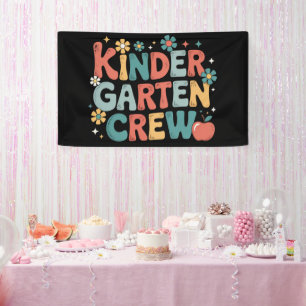 Teacher  Back to School Kindergarten Crew Banner