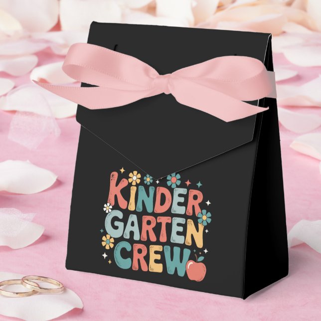 Teacher  Back to School Kindergarten Crew Favour Box (Wedding)