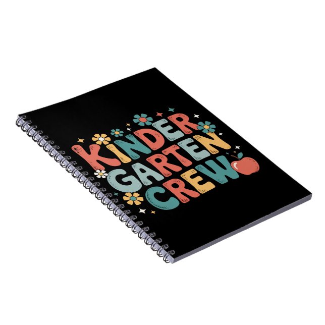 Teacher  Back to School Kindergarten Crew Notebook (Right Side)